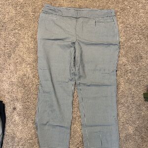 Kim Rogers Women's Houndstooth Pants - Black and White Checkered